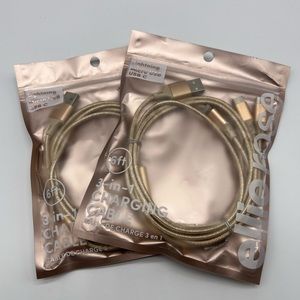 2 PACK- 3 in 1 Charging Cables 6ft